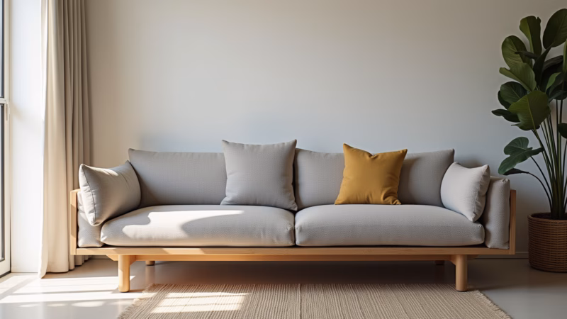 Opções acessíveis de sofá modular barato.