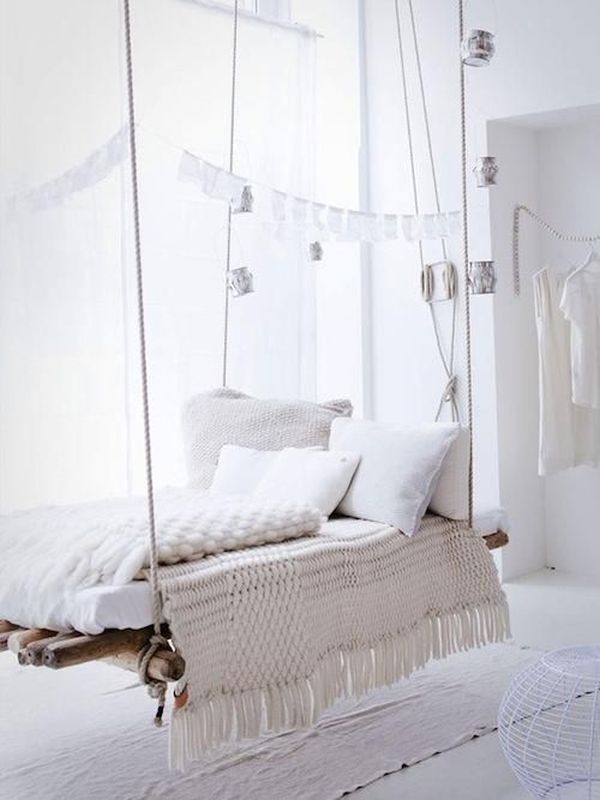 suspended bed