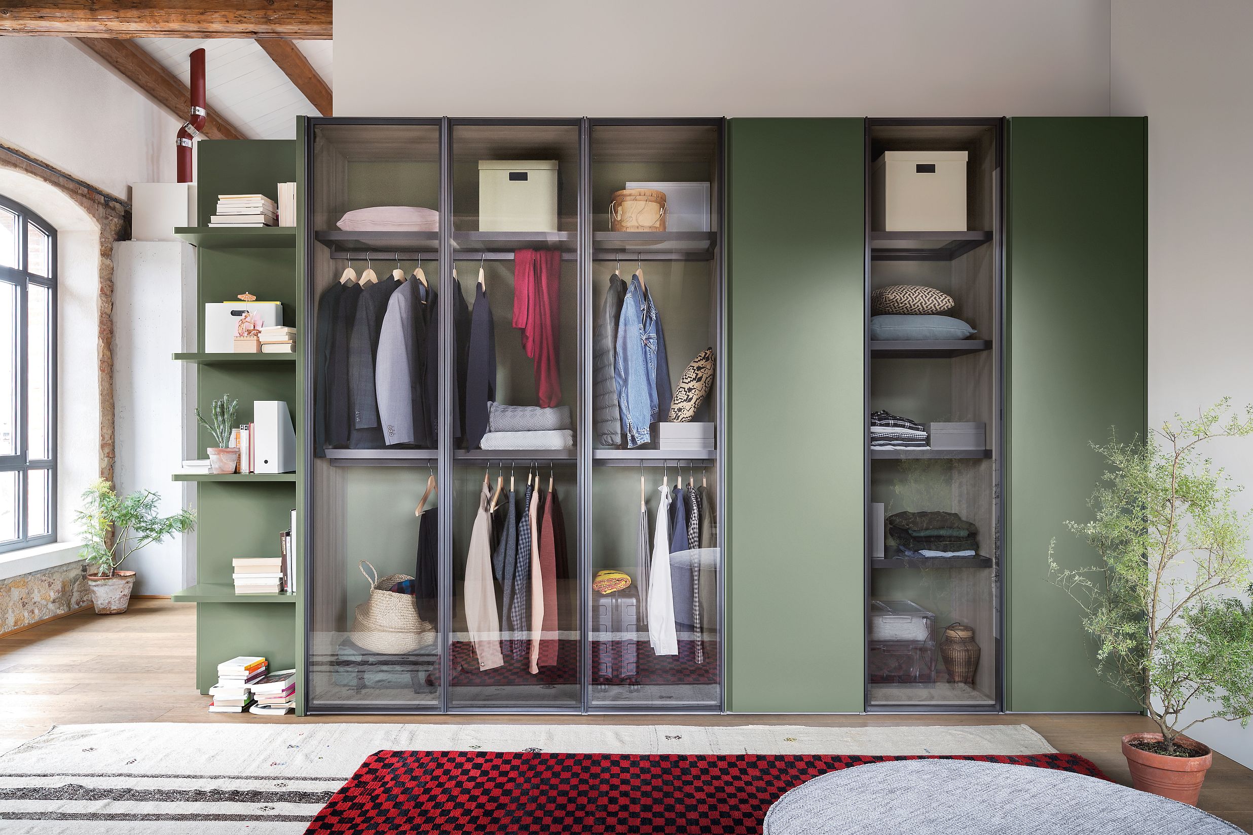 built-in wardrobe