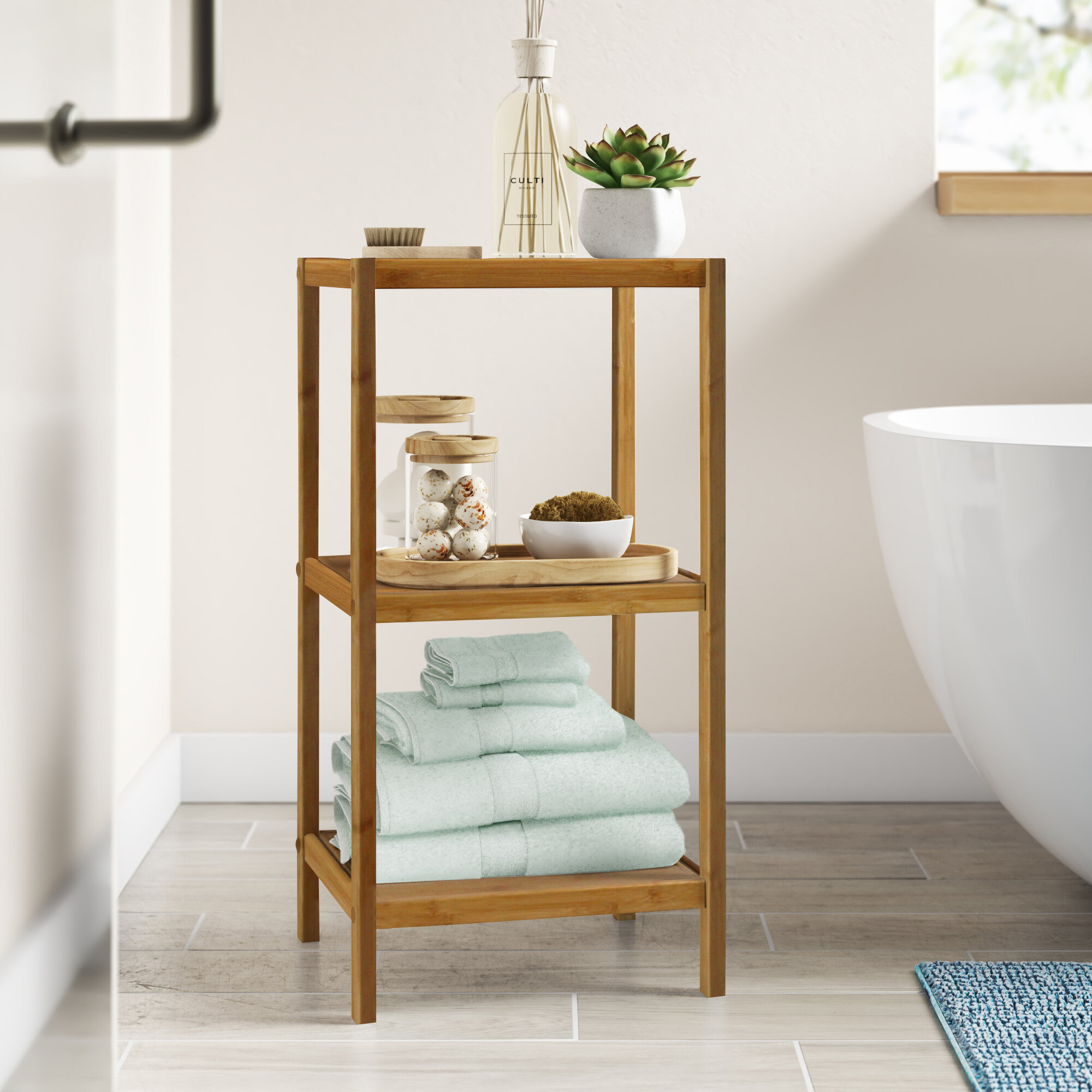 bathroom shelf