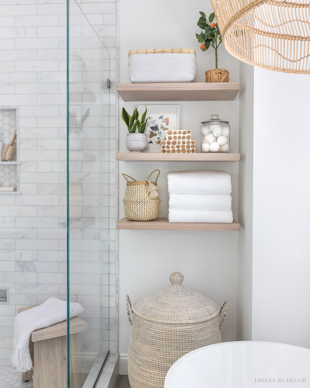 bathroom shelf