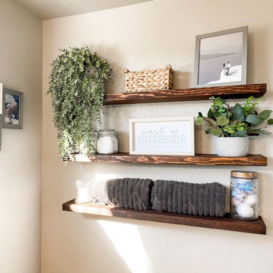 bathroom shelf