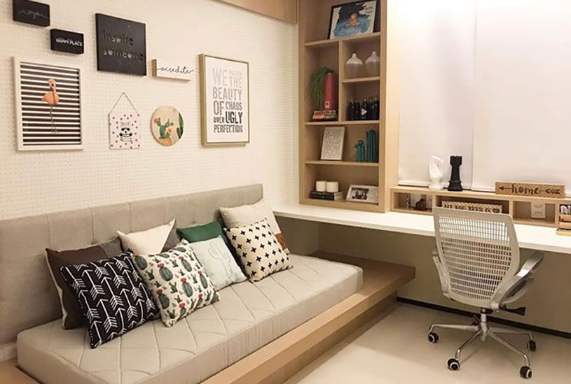 quarto com escritorio