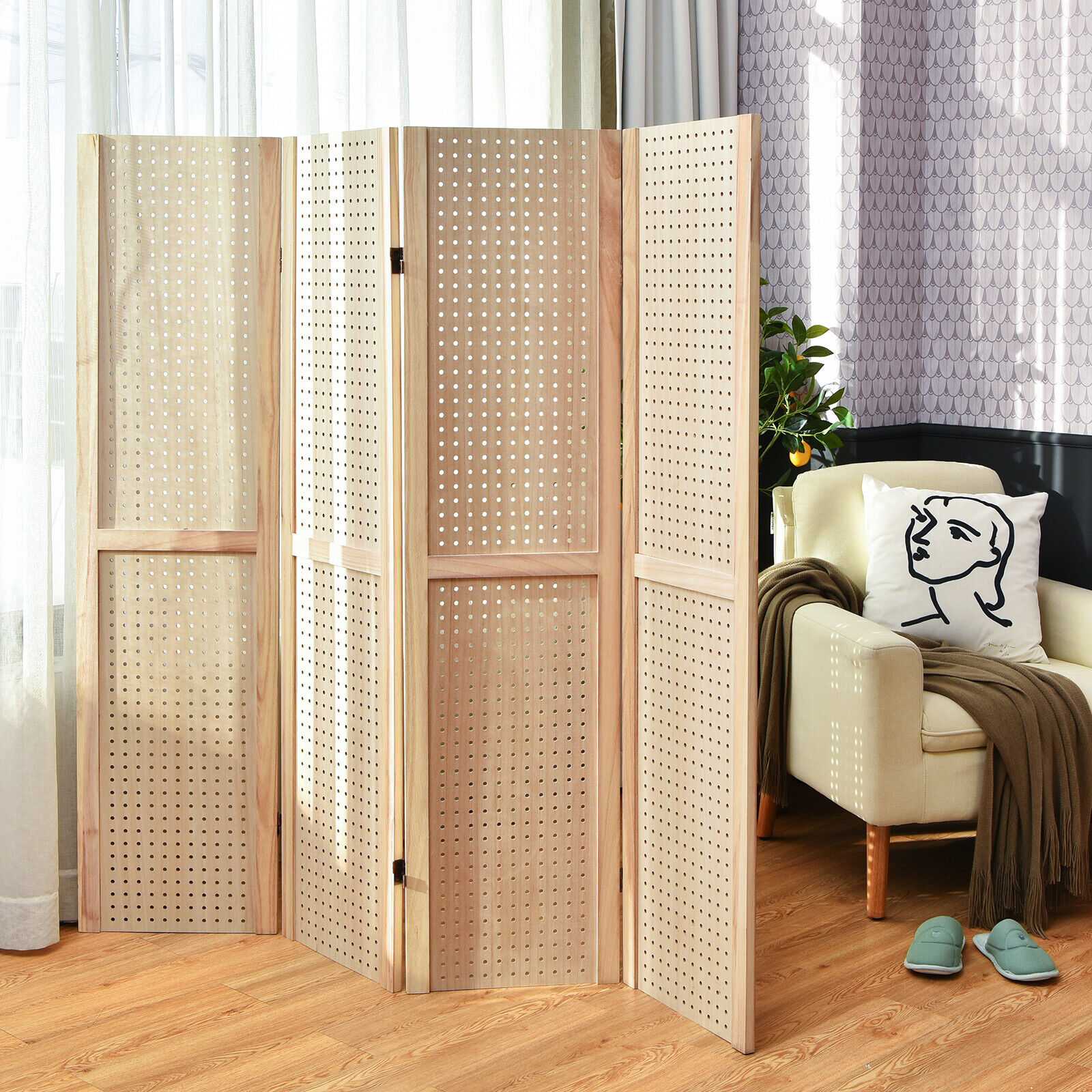 wooden divider