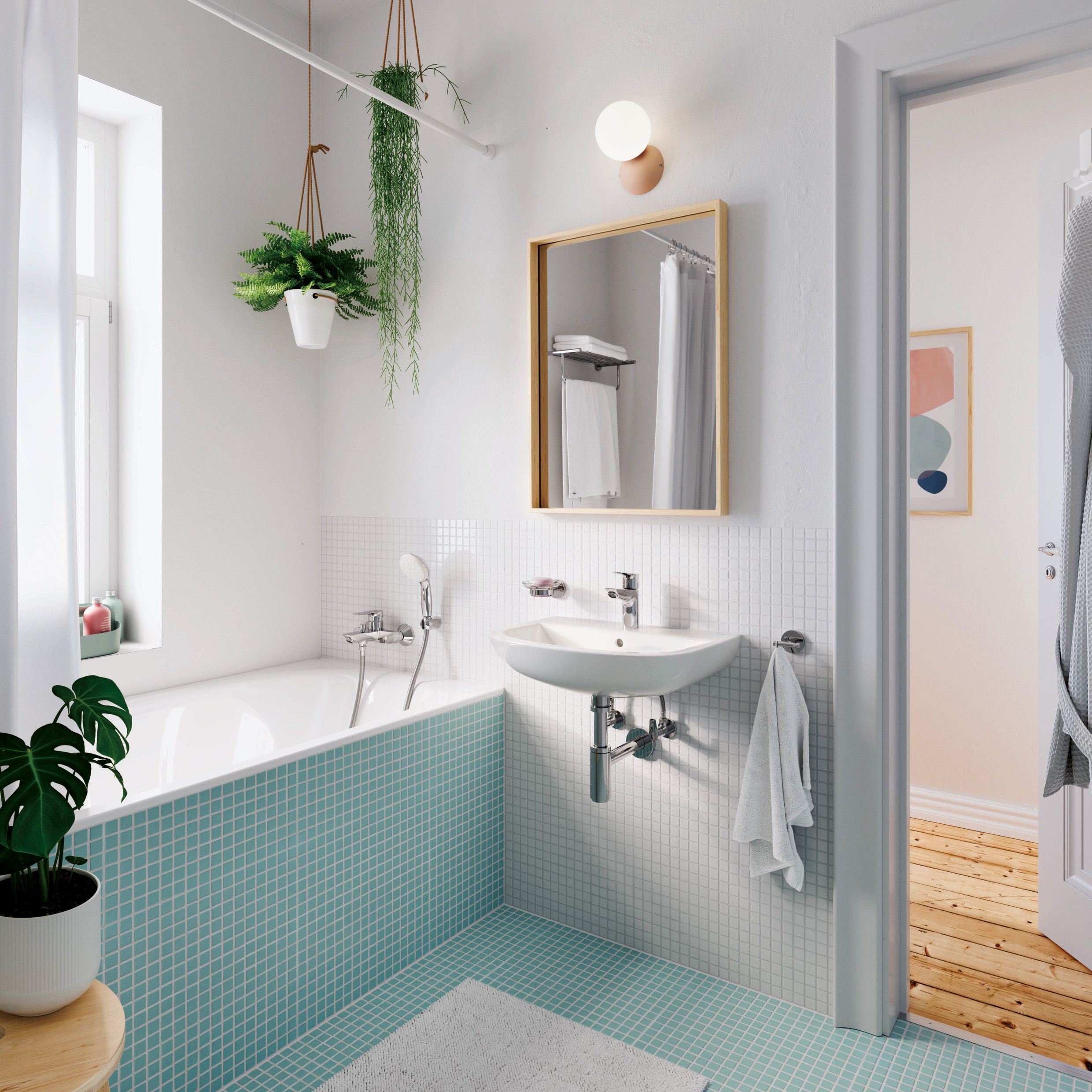 simple and small bathrooms