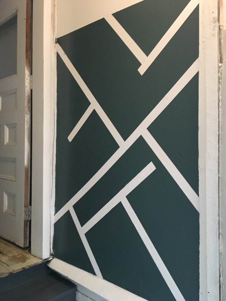 paint wall with tape