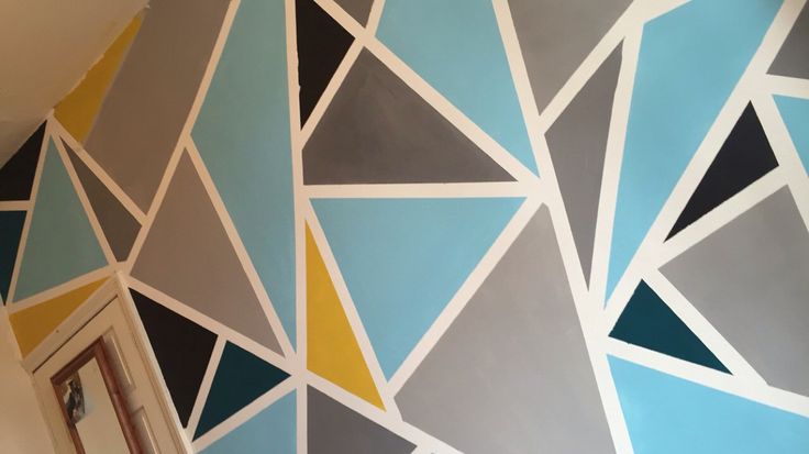 paint wall with tape