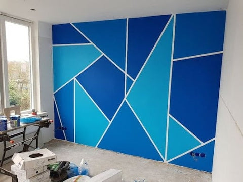 paint wall with tape