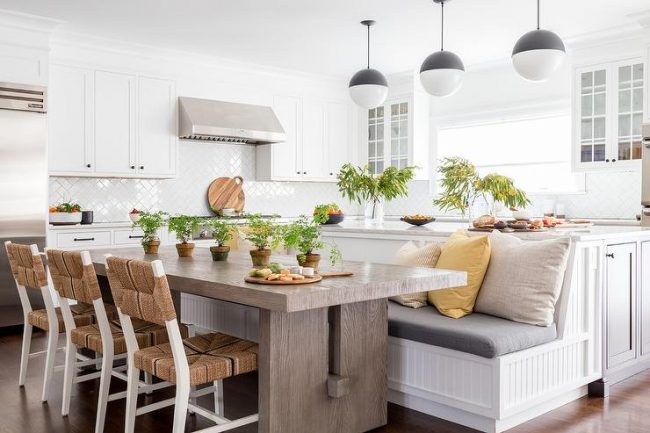 kitchen with bench