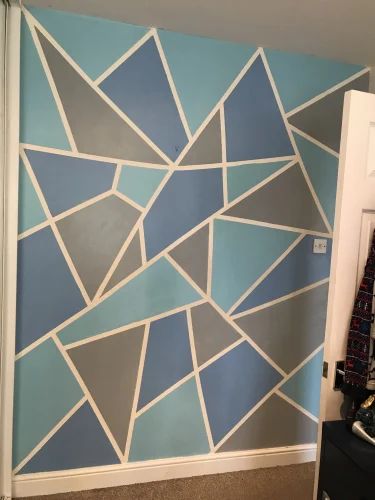 paint wall with tape