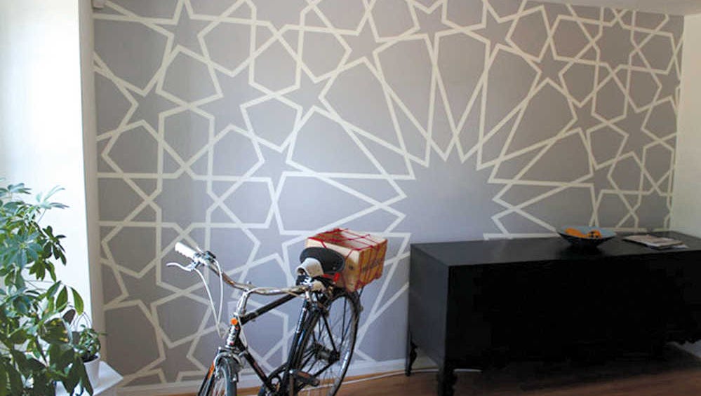 paint wall with tape