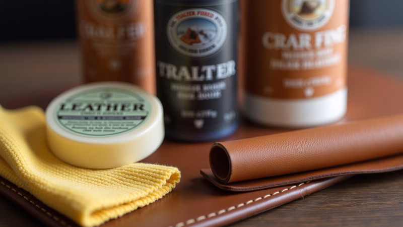 Produtos ideais para limpar bolsas de couro.