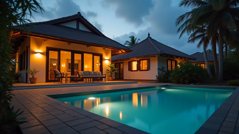 House during vacation, lights on timer, neighbor checking, simulation of presence, Brazilian style, Casa segura durante as férias com simulação de presença.