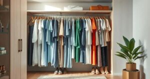 como organizar guarda roupa