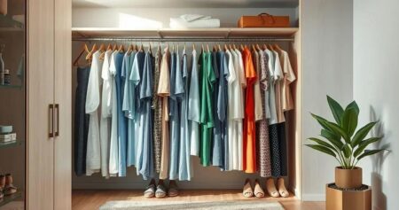 como organizar guarda roupa