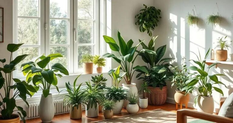 decoração com plantas