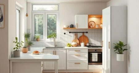 decoração de cozinha pequena e simples
