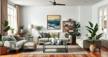 estilos de decoração de sala