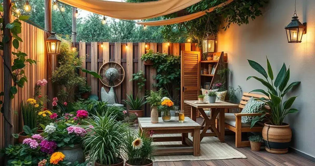 ideias para área externa da casa baratas