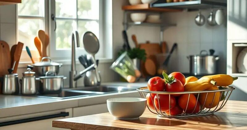 organização da cozinha