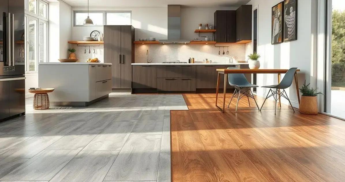 piso para cozinha