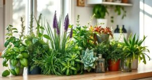 plantas na cozinha