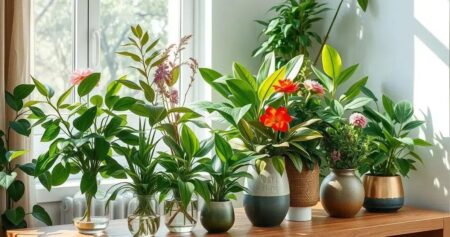 plantas na decoração