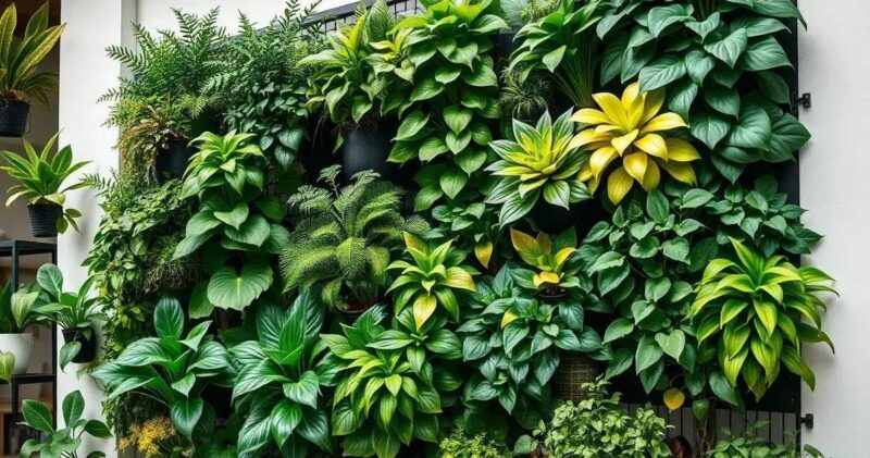 plantas para jardim vertical