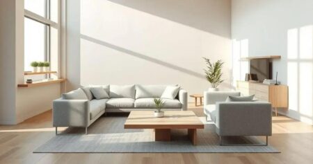 sala de estar minimalista