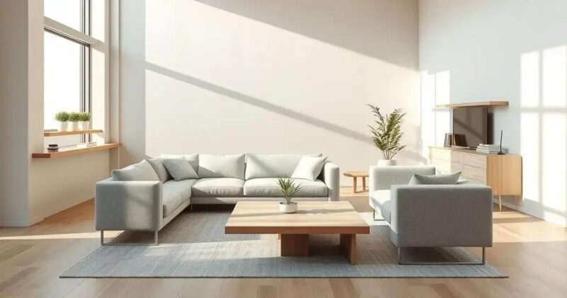 sala de estar minimalista