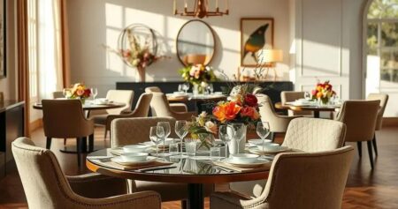 sala de jantar decorada