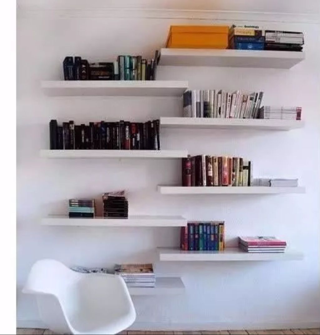 8 Prateleiras Nichos Mdf 60x20 Branco ...