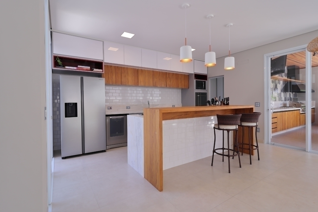 Cozinha minimalista com ilha - Teceart ...