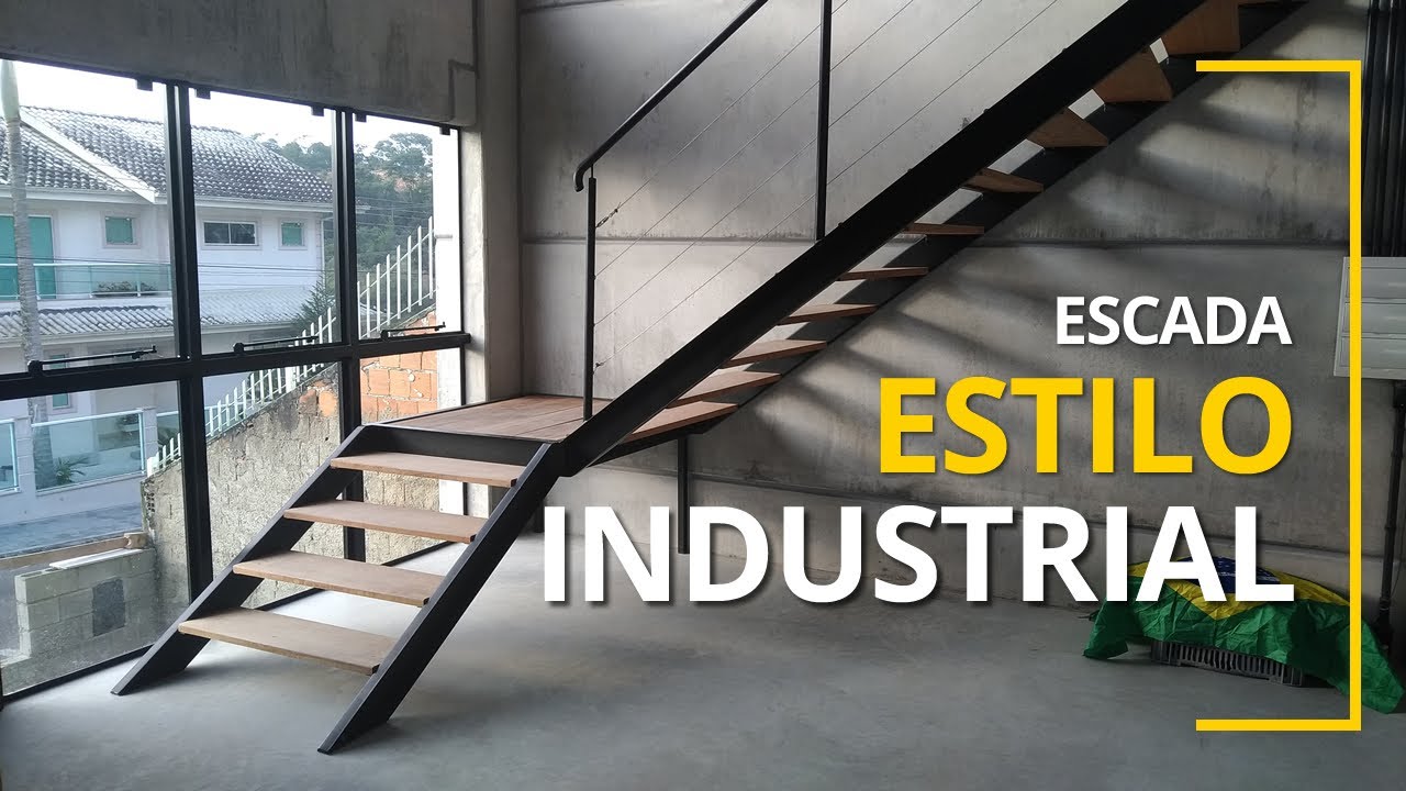 Escada de ferro estilo industrial ...