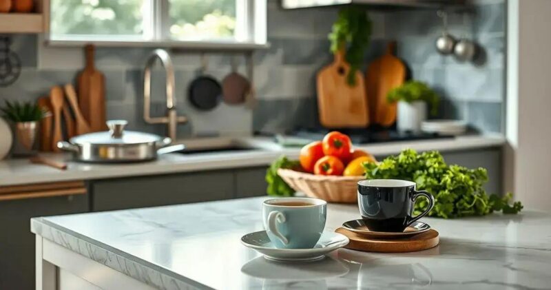 bancada de porcelanato para cozinha