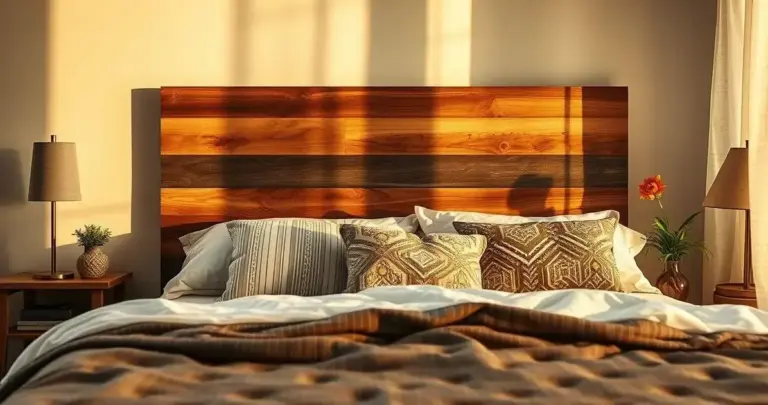 cabeceira de cama DIY