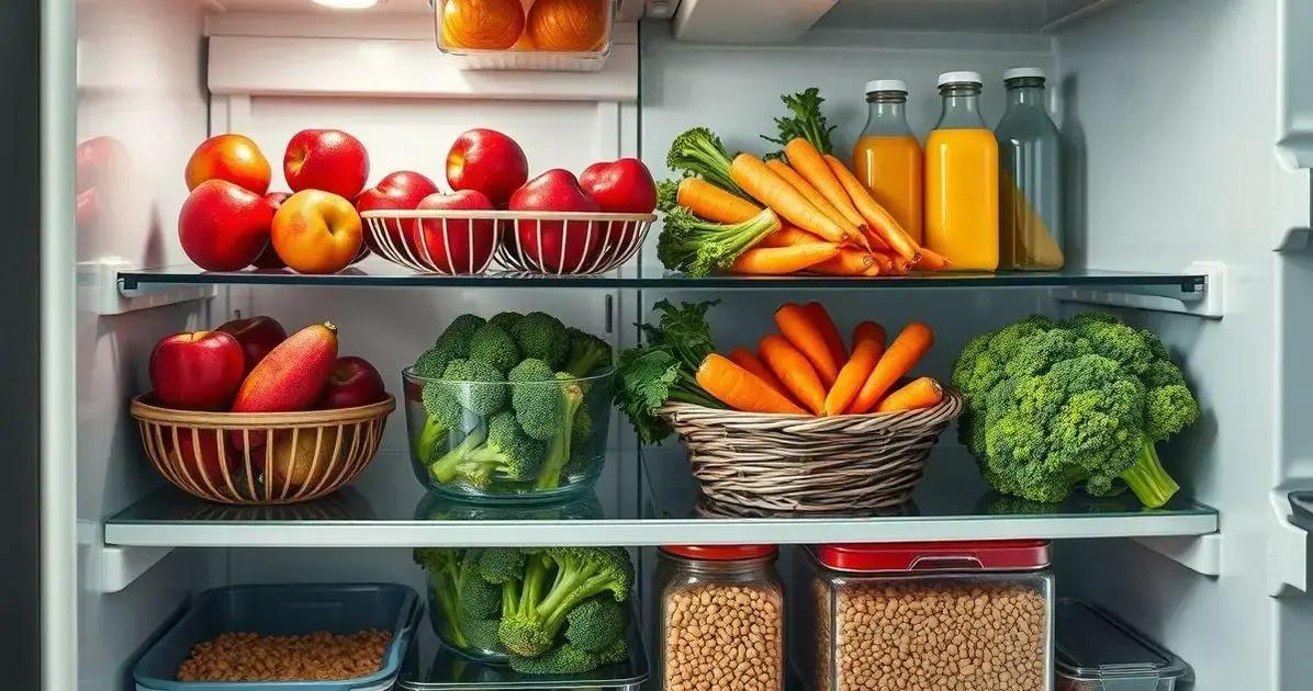como organizar a geladeira