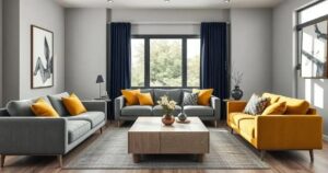 cores que combinam com cinza na decoração