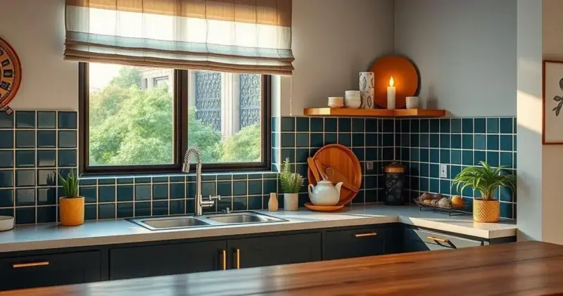cortina para cozinha
