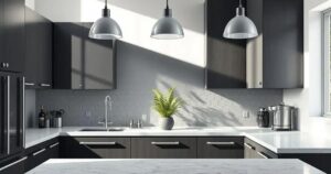 cozinha cinza