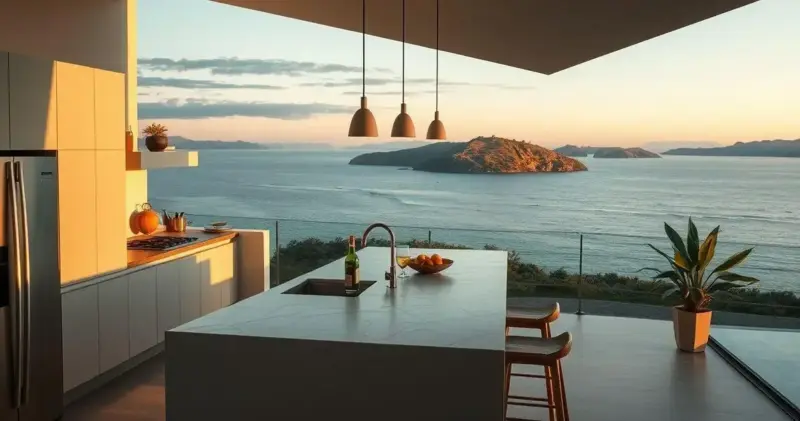 cozinha com ilha