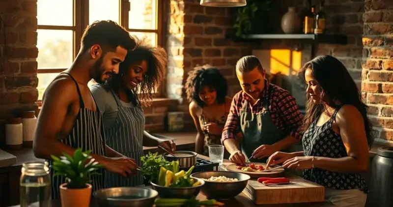 cozinha com tijolinho a vista