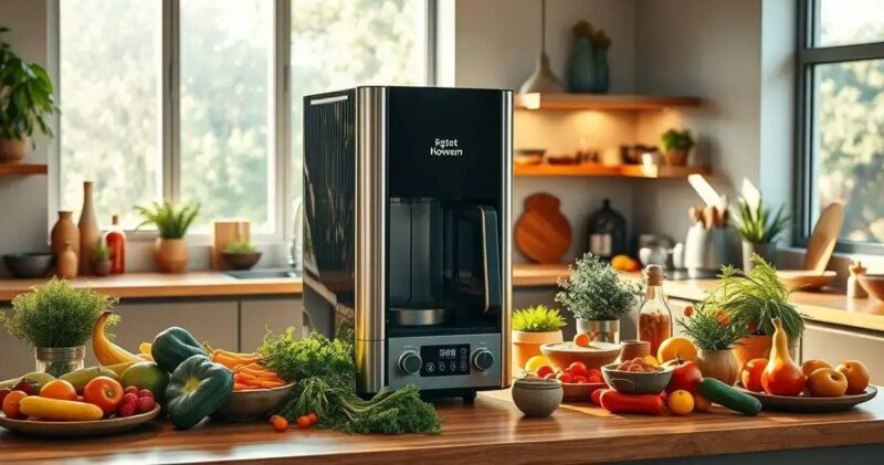 cozinha com torre quente