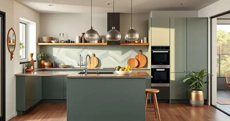 cozinha planejada com ilha