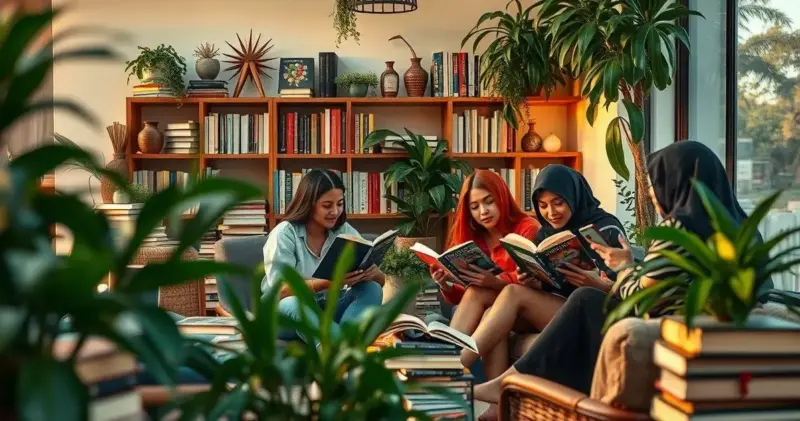 decoração com livros