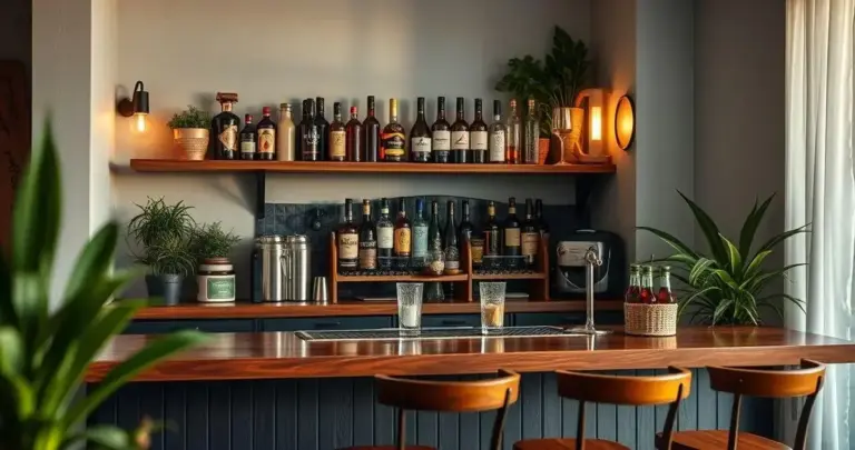 decoração de bar em casa