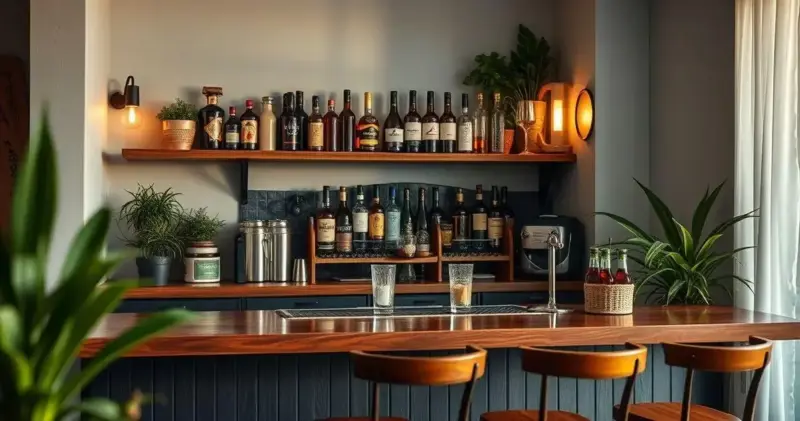 decoração de bar em casa