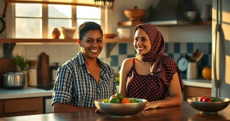 decoração de cozinha americana