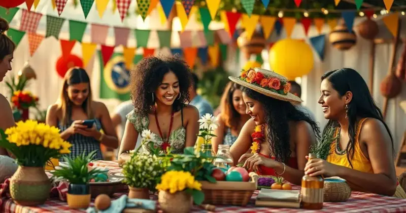 decoração de festa junina