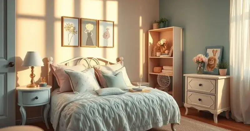 decoração de quarto de menina